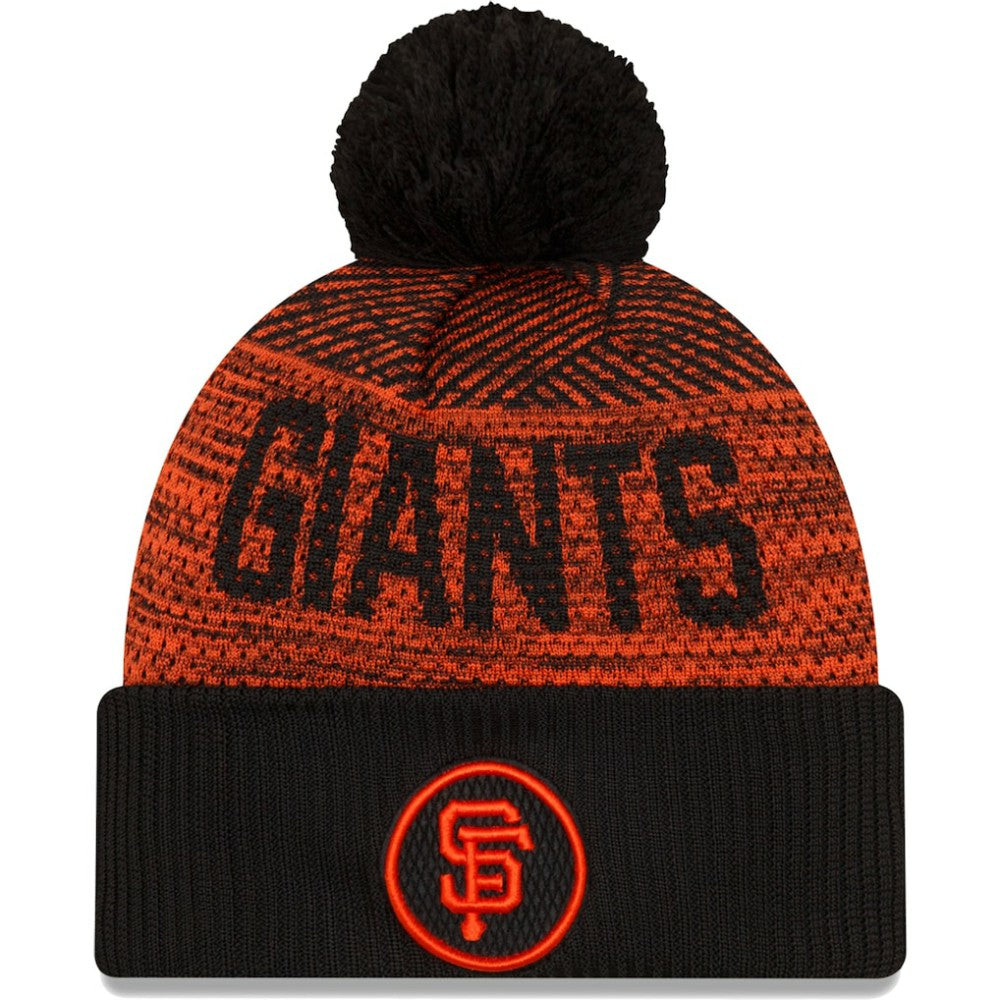 San Francisco Giants New Era Authentic Collection Sport Cuffed Knit Hat with Pom - MLB Hats