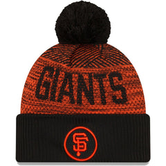 San Francisco Giants New Era Authentic Collection Sport Cuffed Knit Hat with Pom - MLB Hats