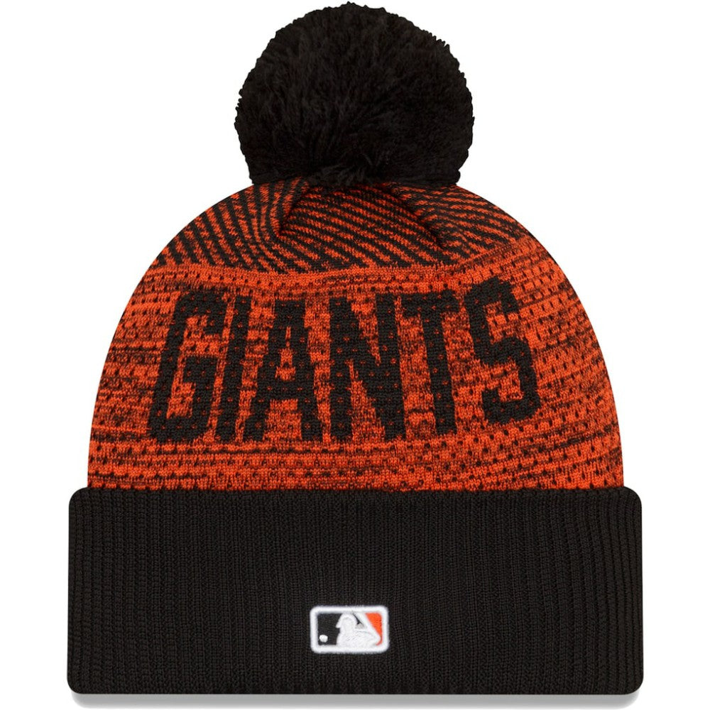 San Francisco Giants New Era Authentic Collection Sport Cuffed Knit Hat with Pom - MLB Hats