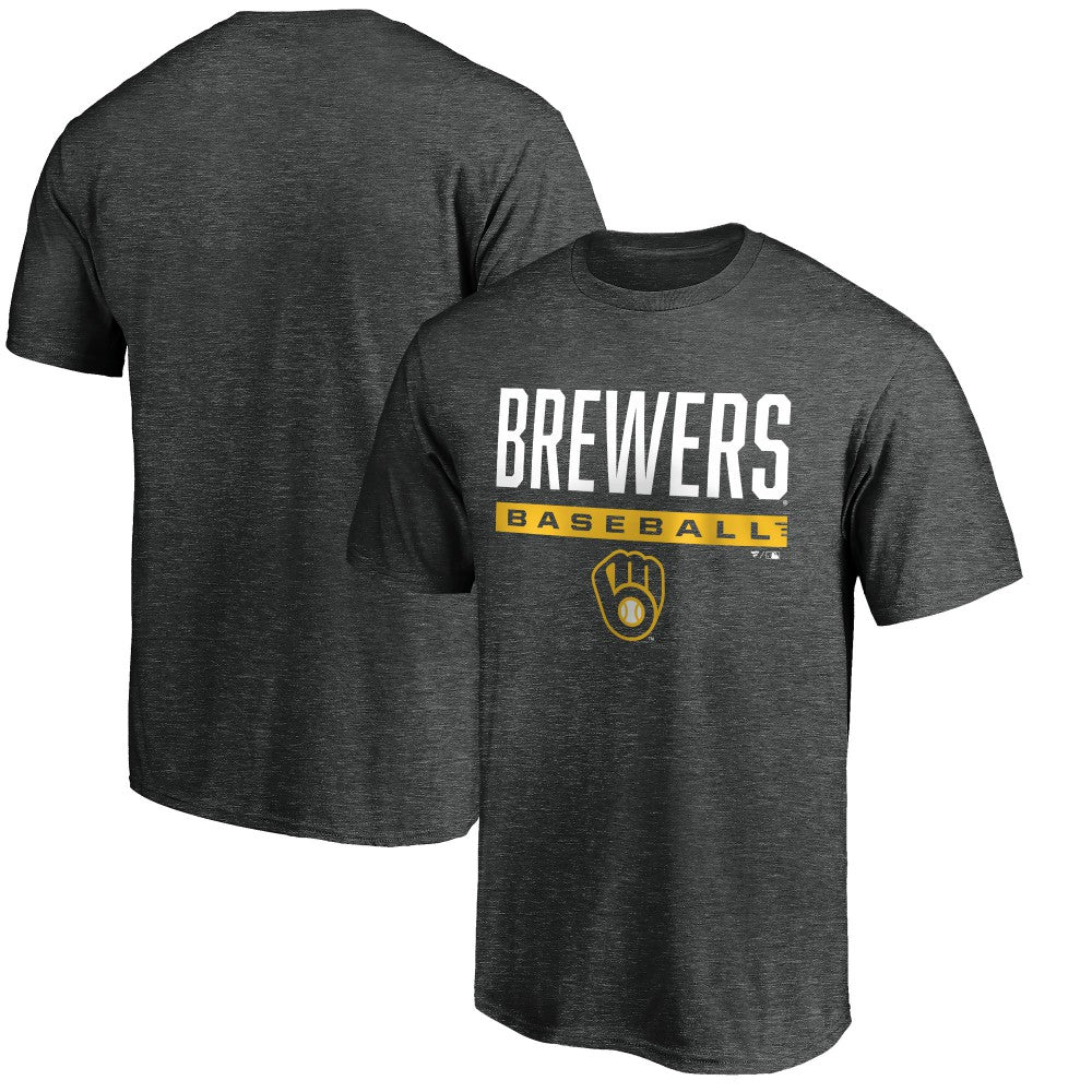 Milwaukee Brewers Win Stripe Logo T-Shirt - MLB T-shirts