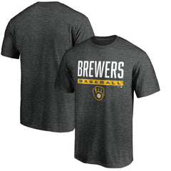Milwaukee Brewers Win Stripe Logo T-Shirt - MLB T-shirts