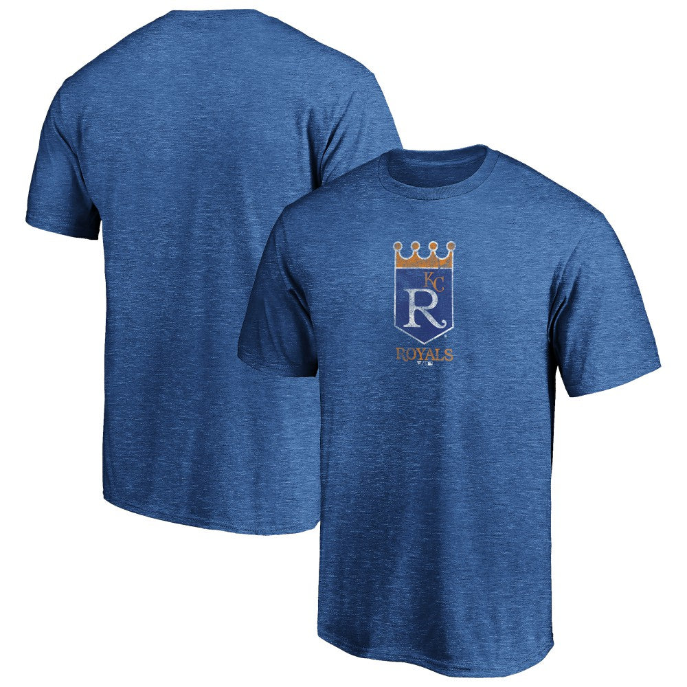 Kansas City Royals Cooperstown Collection True Classics Throwback Logo Tri-Blend T-Shirt - MLB T-shirts