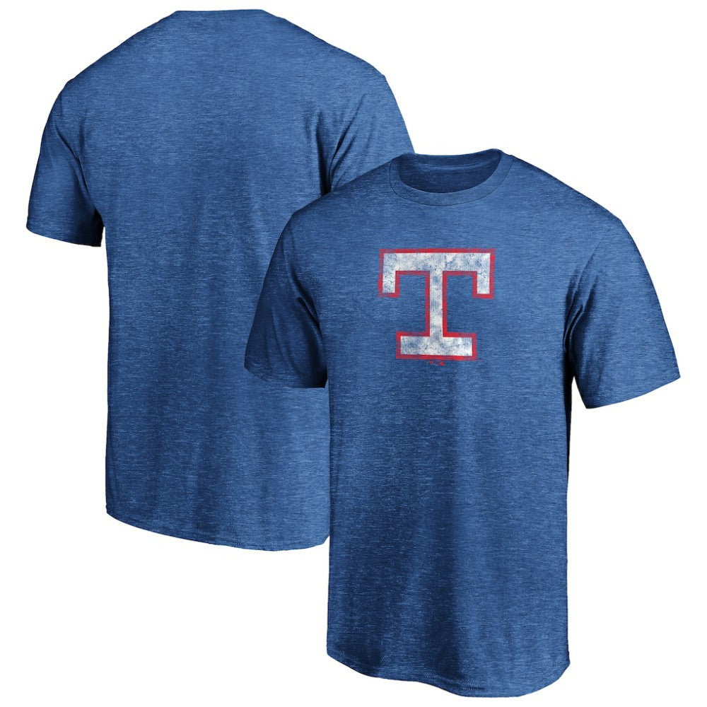 Texas Rangers Cooperstown Collection True Classics Throwback Logo Tri-Blend T-Shirt - MLB T-shirts