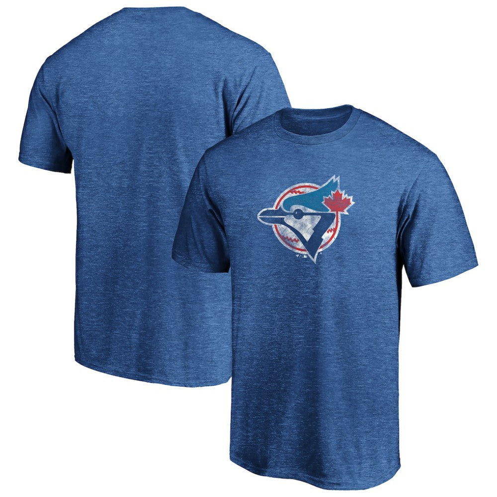 Toronto Blue Jays Cooperstown Collection True Classics Throwback Logo Tri-Blend T-Shirt - MLB T-shirts