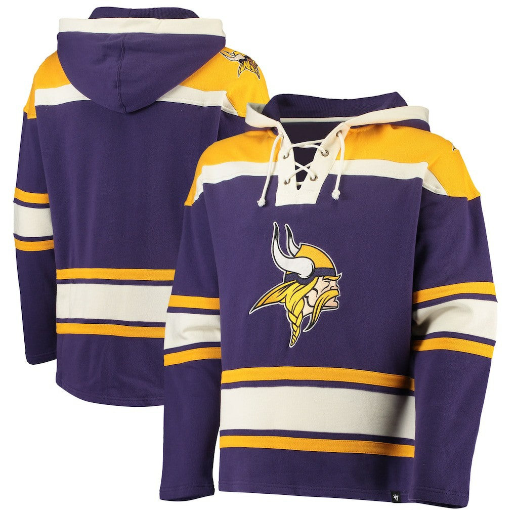 Minnesota Vikings '47 Lacer V-Neck Pullover Hoodie | NFL Discount
