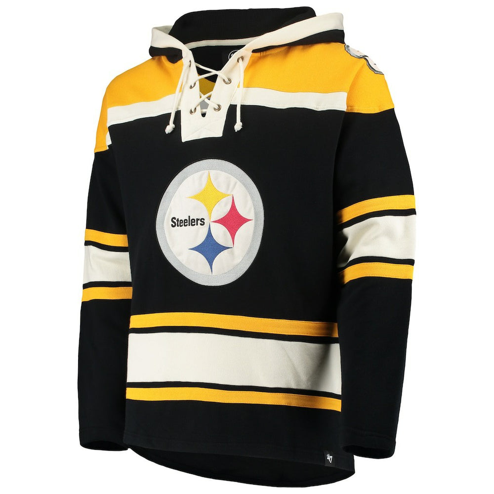 Pittsburgh Steelers '47 Lacer V-Neck Pullover Hoodie | NFL Outlet