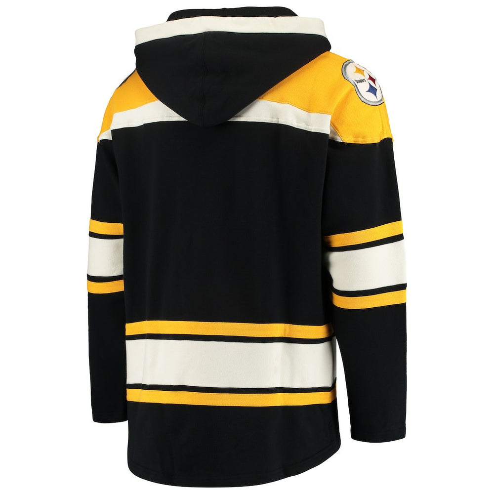 Pittsburgh Steelers '47 Lacer V-Neck Pullover Hoodie | NFL Outlet