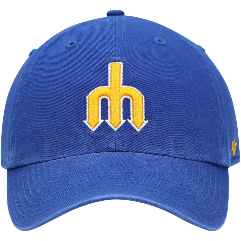 Seattle Mariners '47 1977 Logo Cooperstown Collection Clean Up Adjustable Hat - MLB Hats