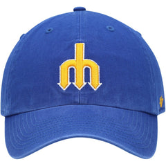 Seattle Mariners '47 1977 Logo Cooperstown Collection Clean Up Adjustable Hat - MLB Hats