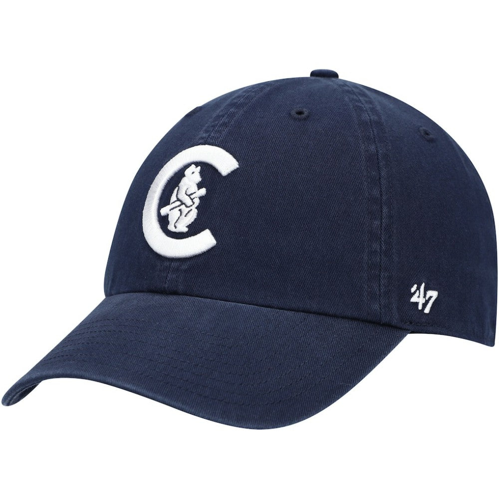 Chicago Cubs '47 C Bear Logo Cooperstown Collection Clean Up Adjustable Hat - MLB Hats