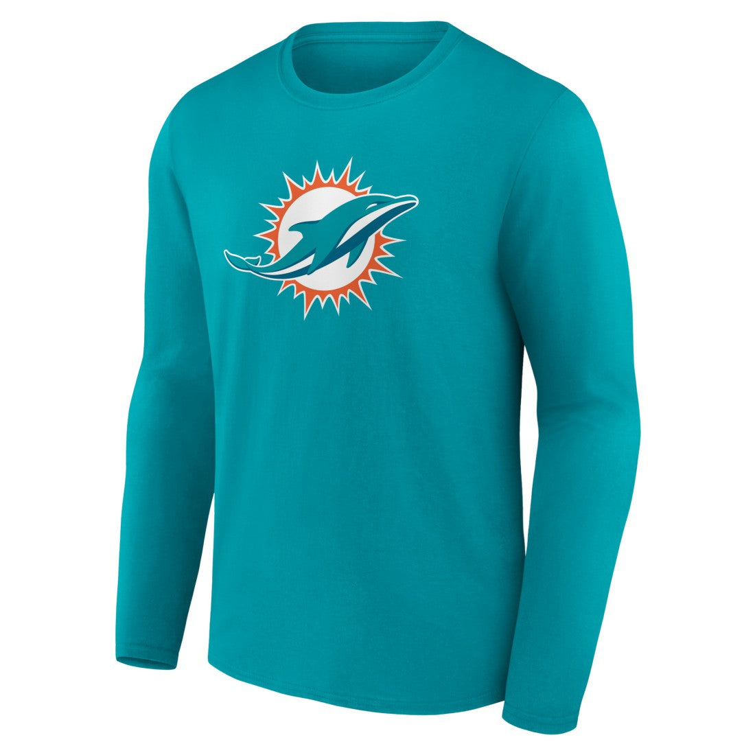 Miami Dolphins Primary Team Logo Long Sleeve T-Shirt | NFL Hot