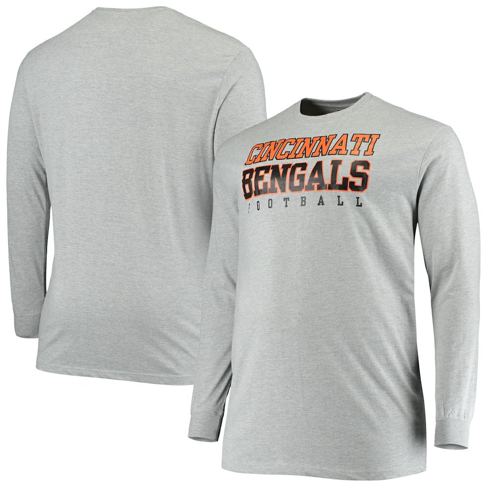 Cincinnati Bengals Big & Tall Practice Long Sleeve T-Shirt | NFL Online