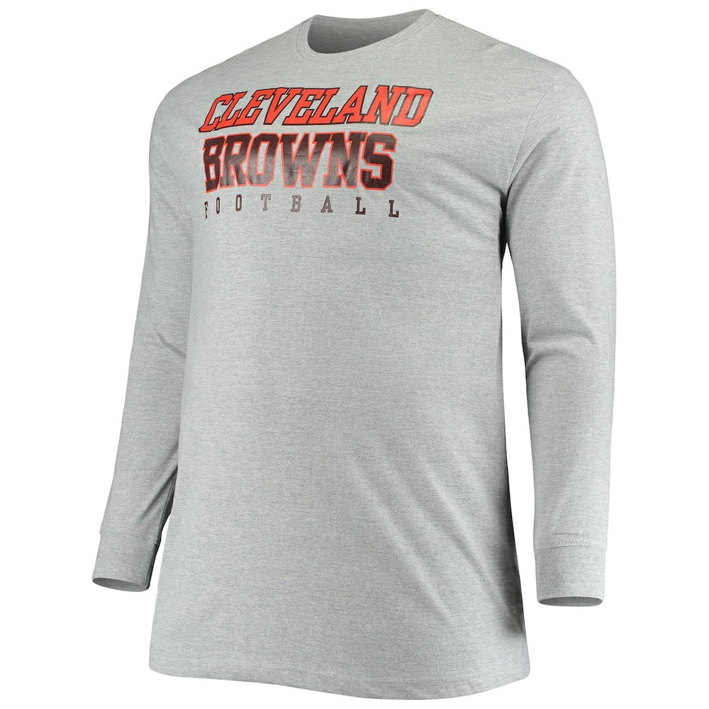 Cleveland Browns Big & Tall Practice Long Sleeve T-Shirt | NFL New