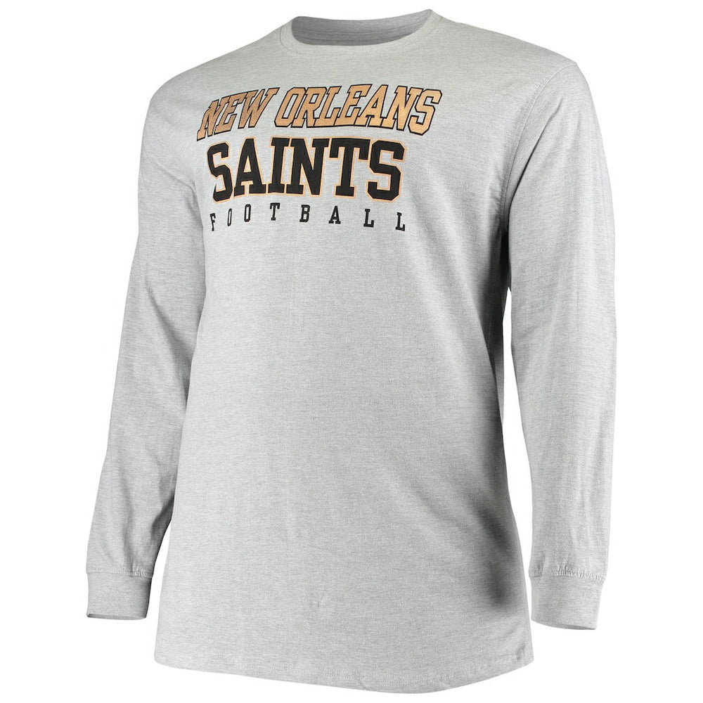 New Orleans Saints Big & Tall Practice Long Sleeve T-Shirt | NFL Sale