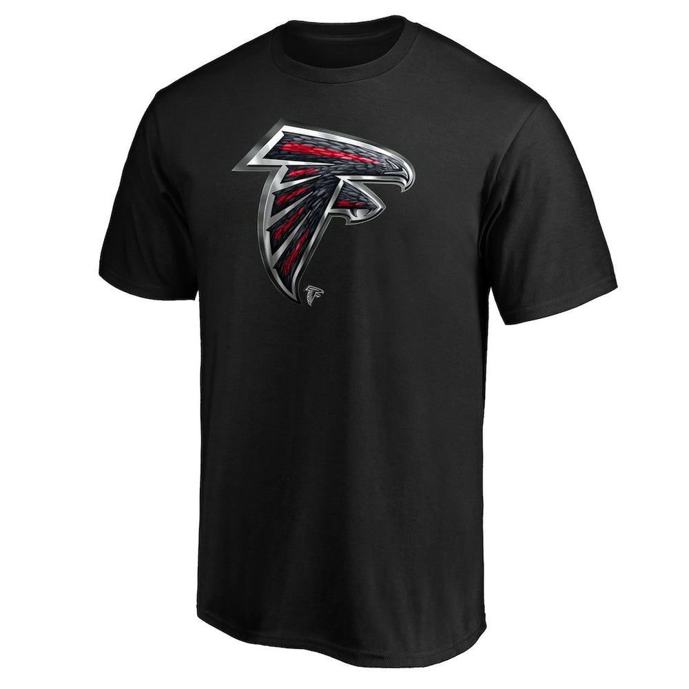 Atlanta Falcons Midnight Mascot Team Logo T-Shirt | NFL Discount
