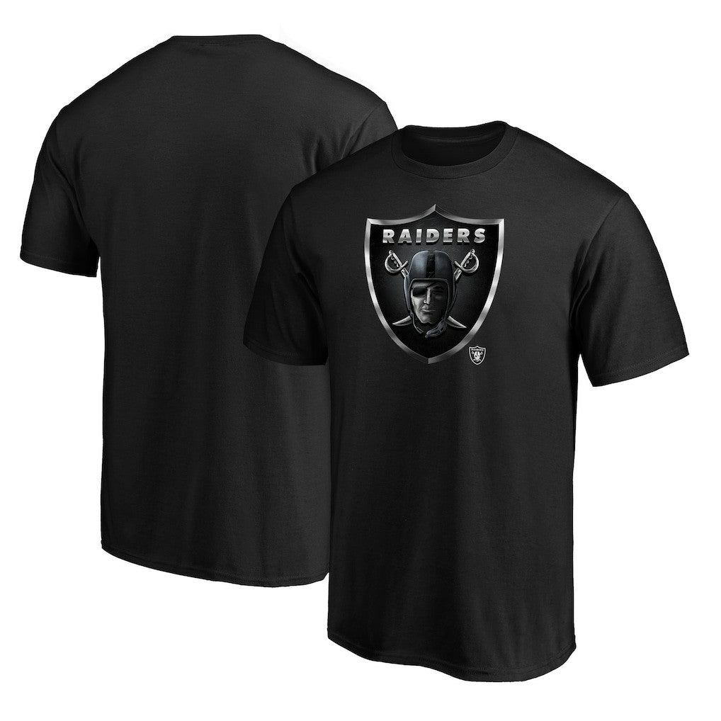 Las Vegas Raiders Midnight Mascot Team Logo T-Shirt | NFL Online