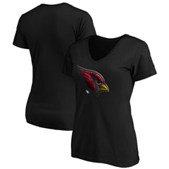 Arizona Cardinals Women's Midnight Mascot Logo V-Neck T-Shirt | NFL US