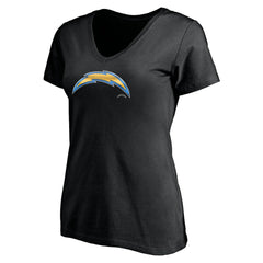 Los Angeles Chargers Women's Midnight Mascot Logo V-Neck T-Shirt | NFL US