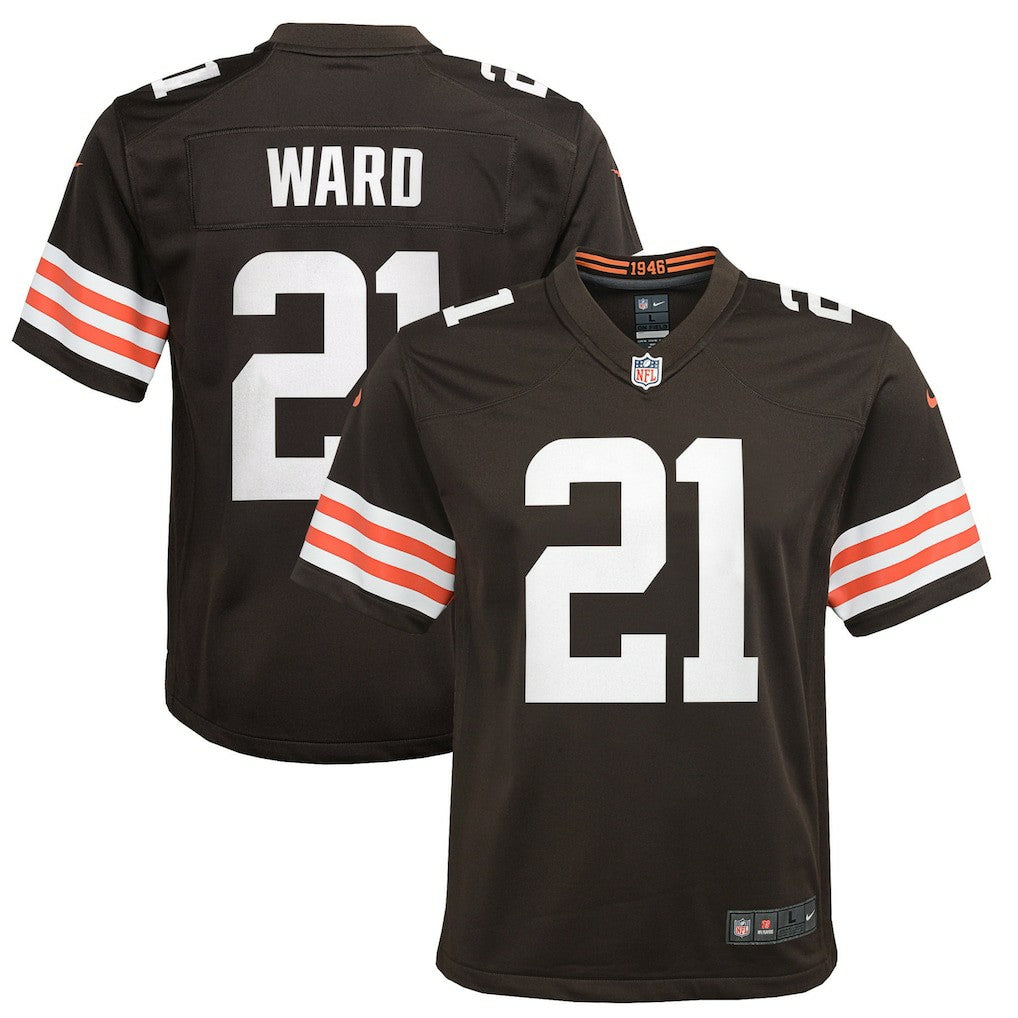 Cleveland Browns Denzel Ward  Youth Game Jersey | NFL Hot