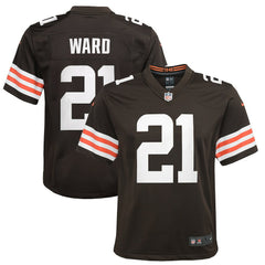 Cleveland Browns Denzel Ward  Youth Game Jersey | NFL Hot