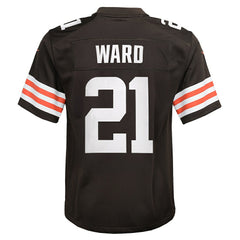 Cleveland Browns Denzel Ward  Youth Game Jersey | NFL Hot