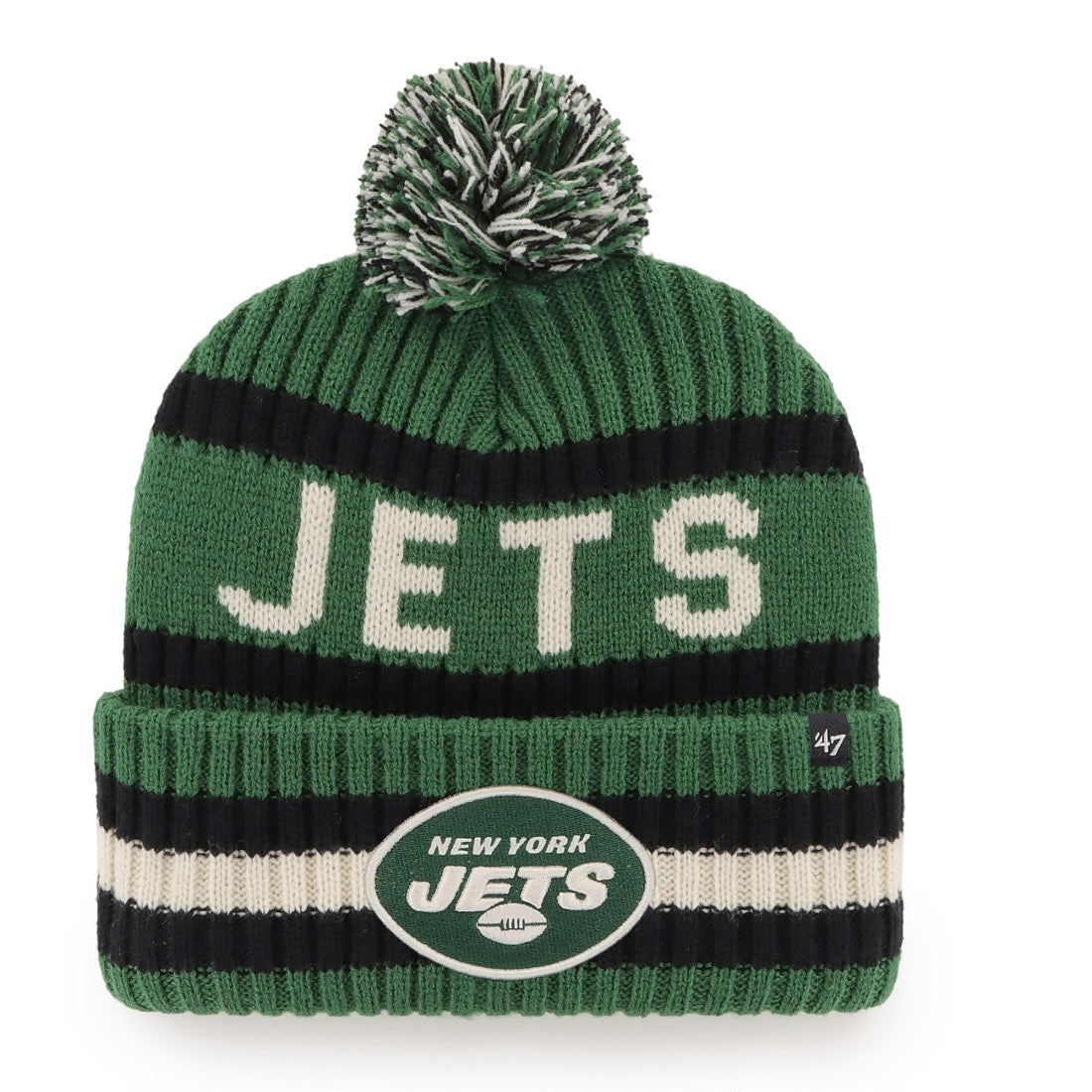 New York Jets '47 Bering Cuffed Knit Hat with Pom | NFL Near me