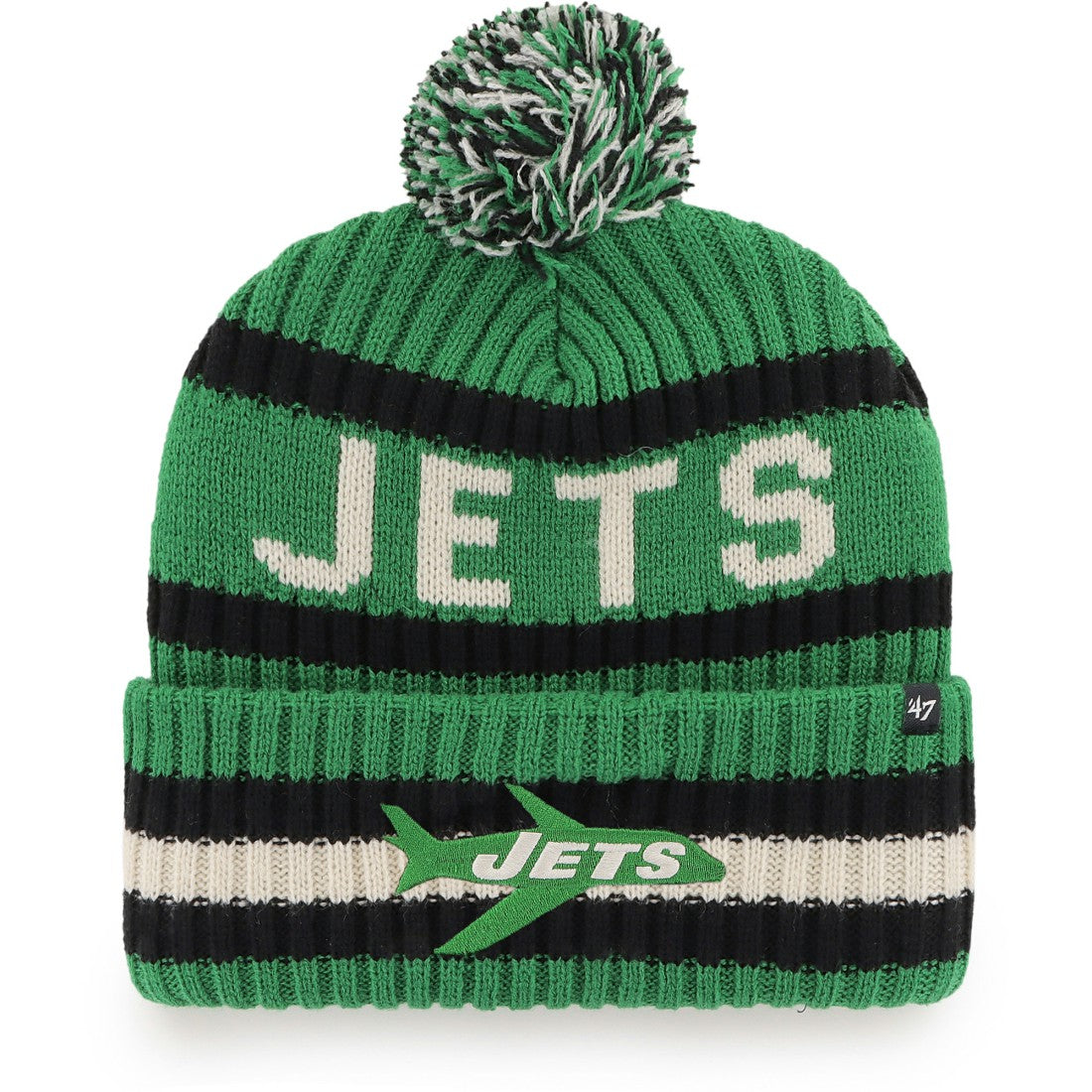 New York Jets '47 Bering Cuffed Knit Hat with Pom | NFL Online