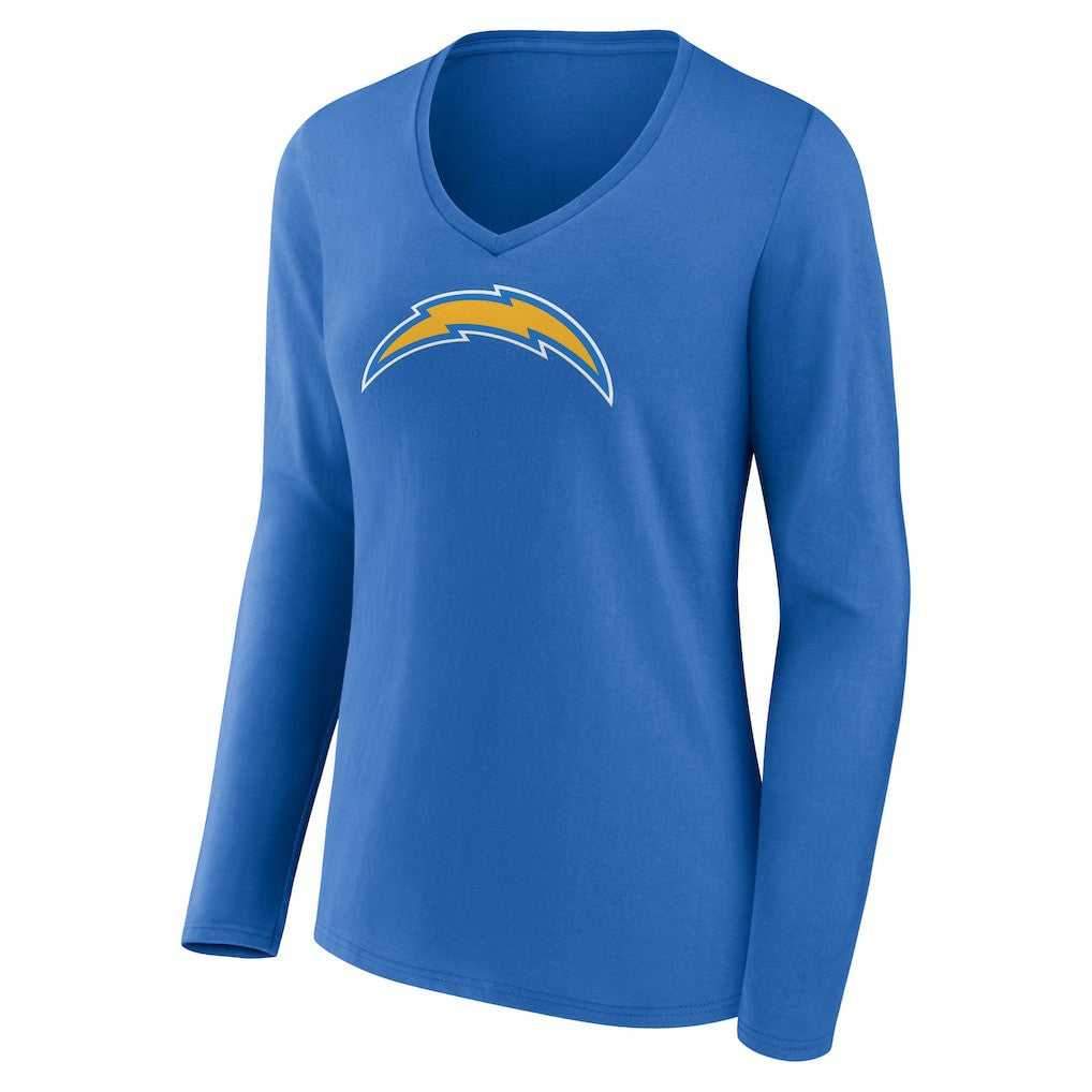 Los Angeles Chargers Women's Primary Team Logo Long Sleeve V-Neck T-Shirt | NFL Online