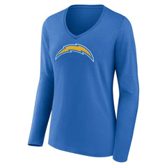 Los Angeles Chargers Women's Primary Team Logo Long Sleeve V-Neck T-Shirt | NFL Online