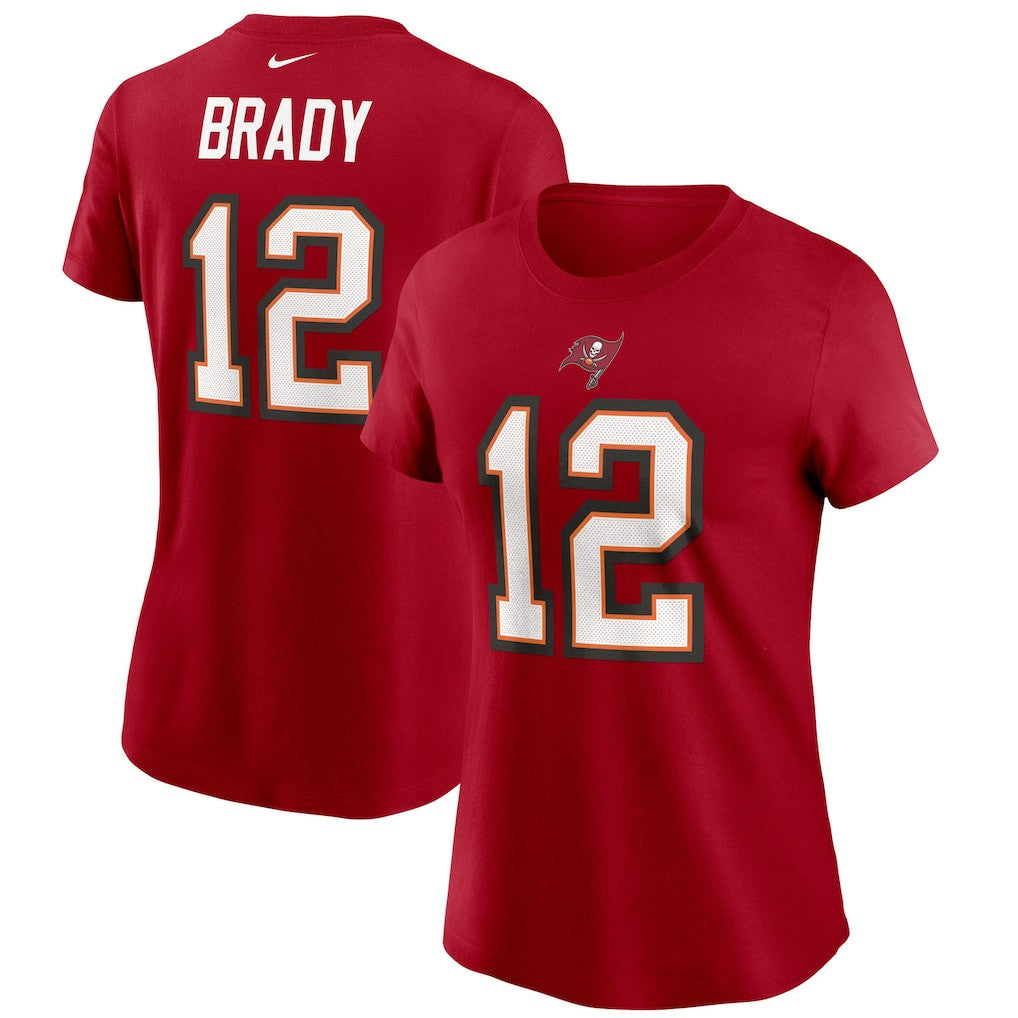 Tampa Bay Buccaneers Tom Brady  Women's Name & Number T-Shirt | NFL New