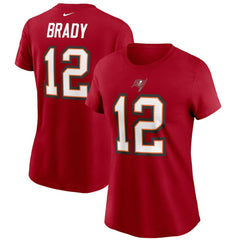 Tampa Bay Buccaneers Tom Brady  Women's Name & Number T-Shirt | NFL New