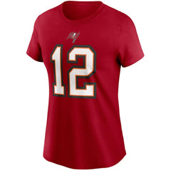 Tampa Bay Buccaneers Tom Brady  Women's Name & Number T-Shirt | NFL New