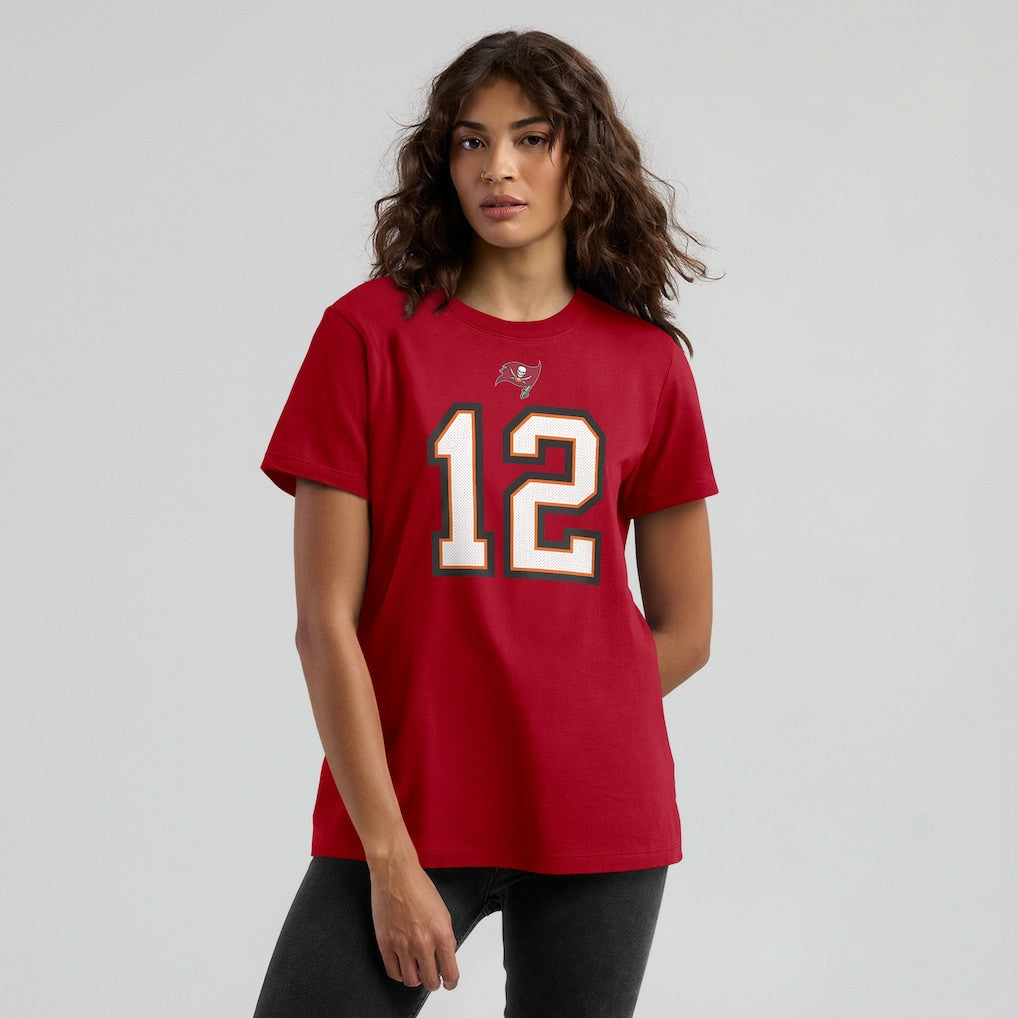 Tampa Bay Buccaneers Tom Brady  Women's Name & Number T-Shirt | NFL New