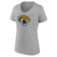 Jacksonville Jaguars Women's Primary Team Logo V-Neck T-Shirt | NFL Online