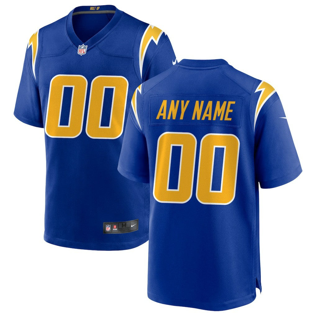 Los Angeles Chargers Alternate Custom Game Jersey | NFL Outlet