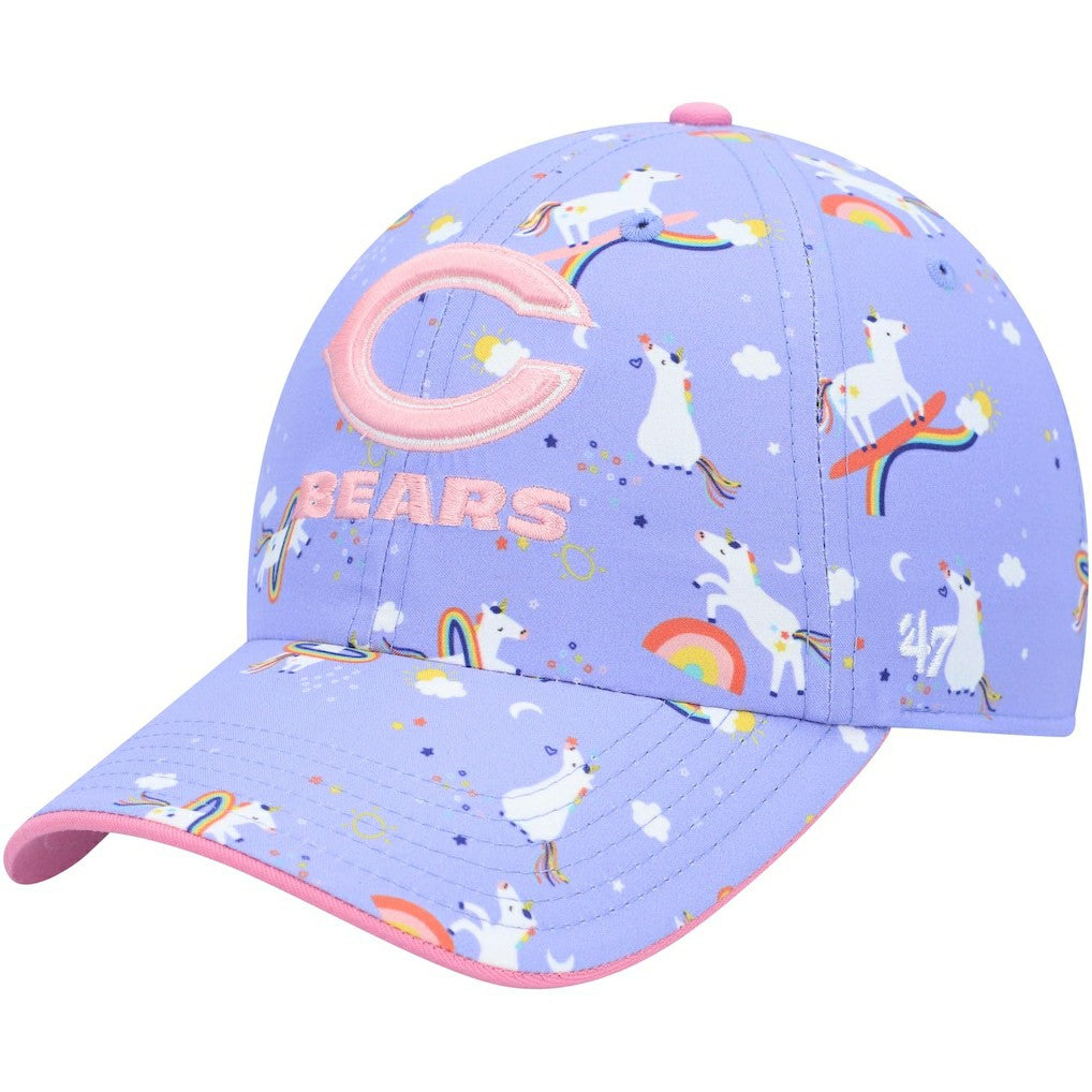 Chicago Bears '47 Girls Preschool Unicorn Clean Up Adjustable Hat | NFL Outlet