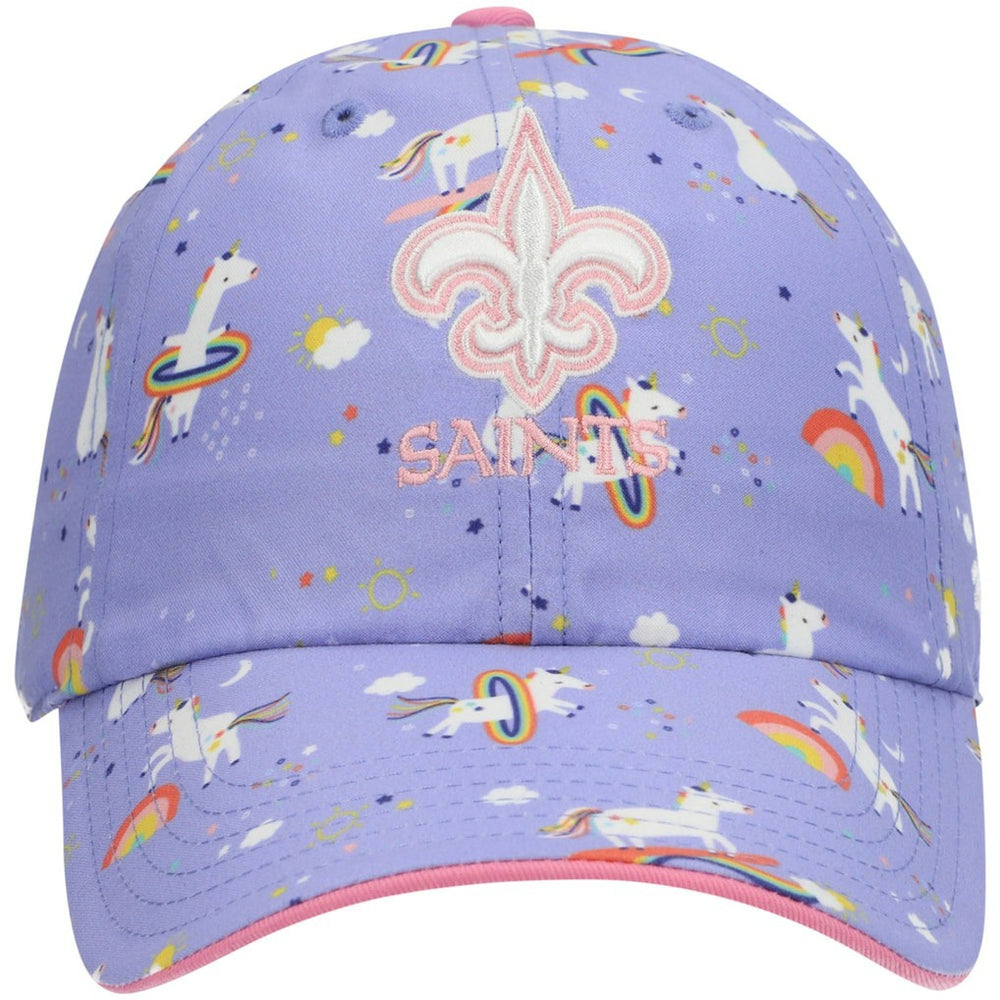 New Orleans Saints '47 Girls Preschool Unicorn Clean Up Adjustable Hat | NFL Near me