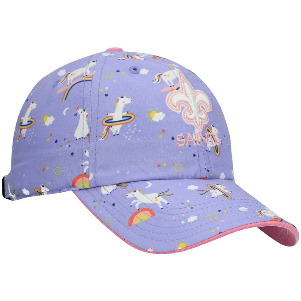 New Orleans Saints '47 Girls Preschool Unicorn Clean Up Adjustable Hat | NFL Near me