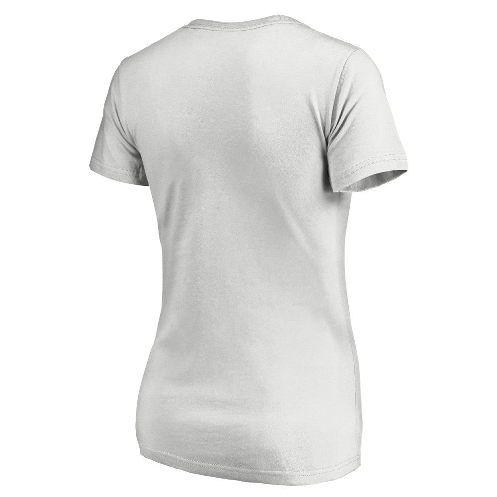 Kansas City Royals Women's Floral Arched Logo V-Neck T-Shirt - MLB T-shirts