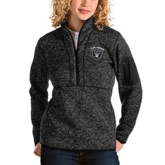 Las Vegas Raiders Antigua Women's Fortune Half-Zip Pullover Jacket | NFL Discount