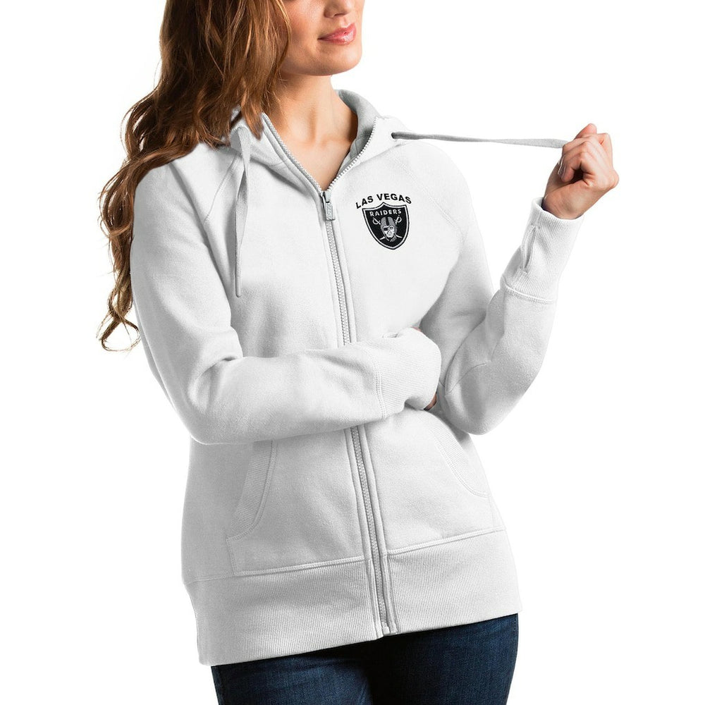 Las Vegas Raiders Antigua Women's Victory Full-Zip Hoodie | NFL On sale