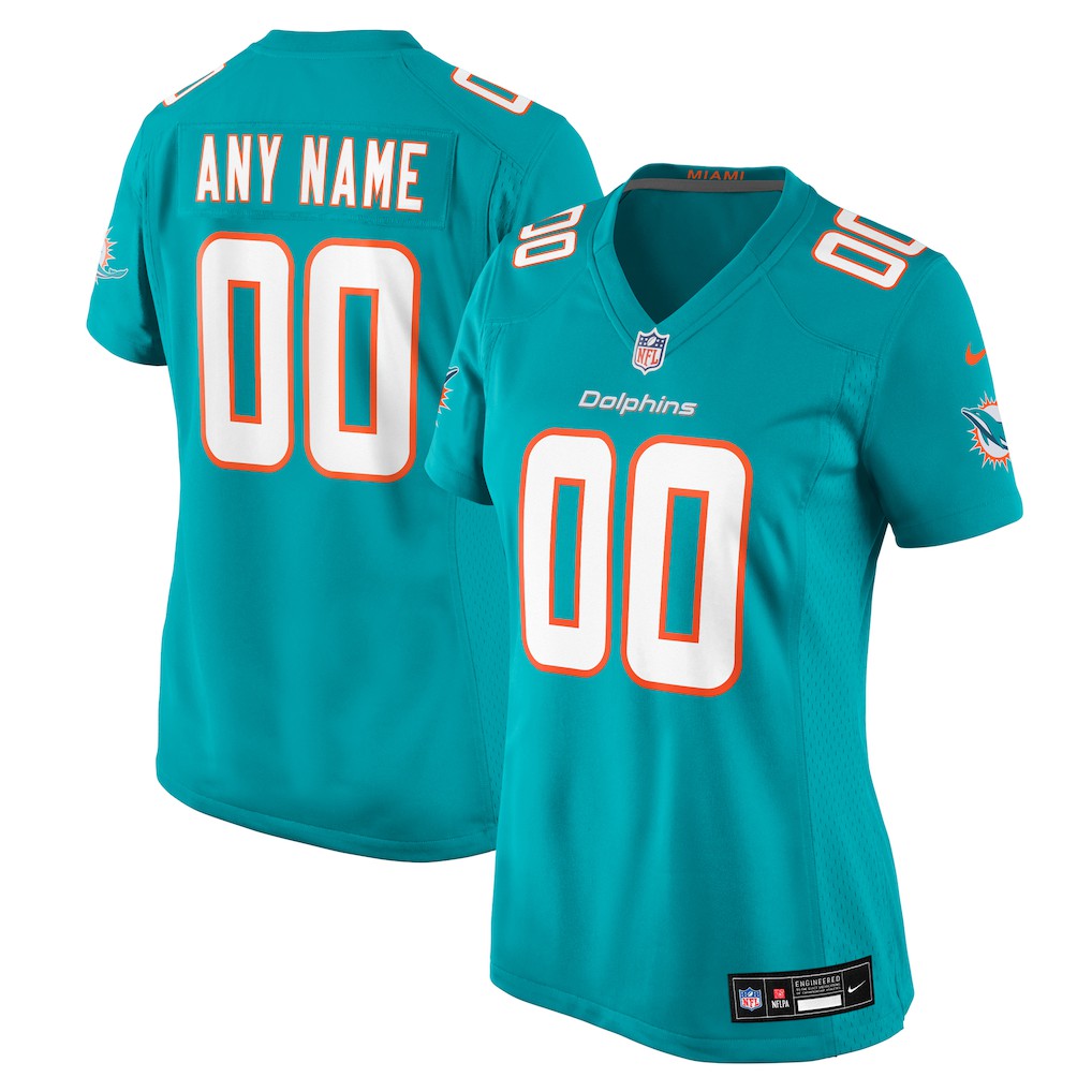 Miami Dolphins Women's Custom Game Jersey | NFL Outlet