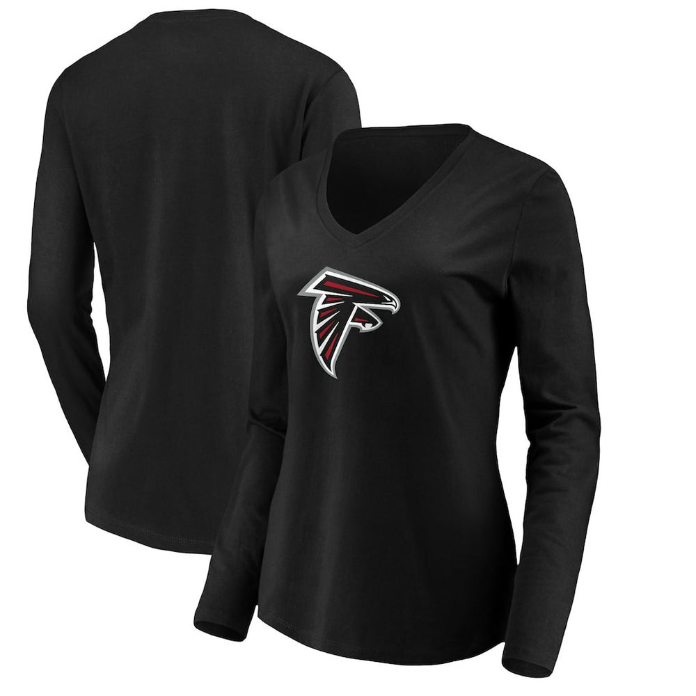 Atlanta Falcons Women's Primary Logo Long Sleeve T-Shirt | NFL Discount