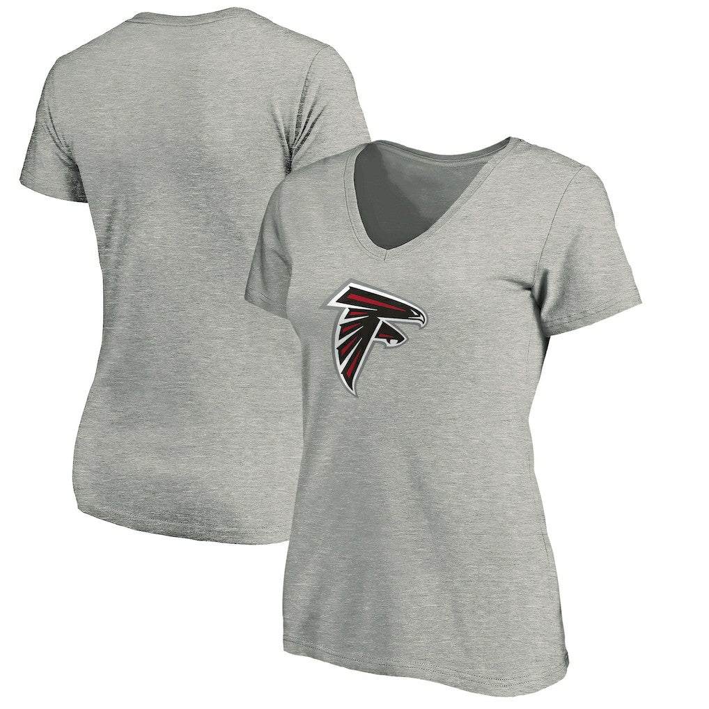 Atlanta Falcons Women's Primary Logo V-Neck T-Shirt | NFL Outlet