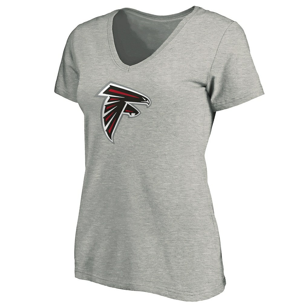 Atlanta Falcons Women's Primary Logo V-Neck T-Shirt | NFL Outlet