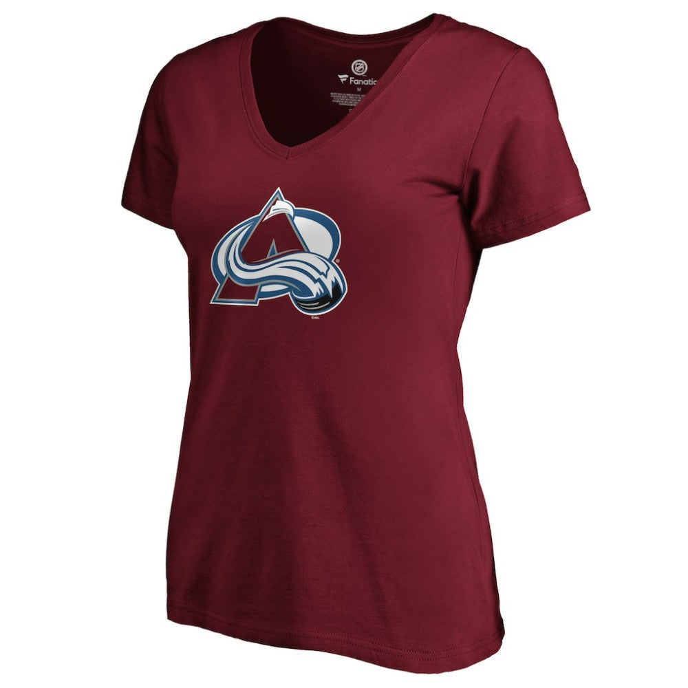 Nathan MacKinnon Colorado Avalanche Women's Playmaker V-Neck T-Shirt -  NHL T-shirts