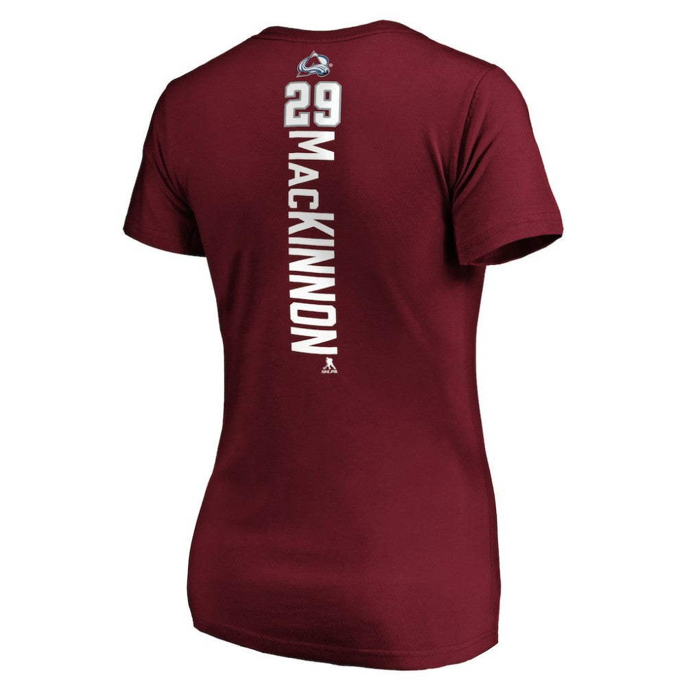 Nathan MacKinnon Colorado Avalanche Women's Playmaker V-Neck T-Shirt -  NHL T-shirts