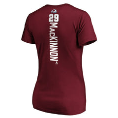 Nathan MacKinnon Colorado Avalanche Women's Playmaker V-Neck T-Shirt -  NHL T-shirts
