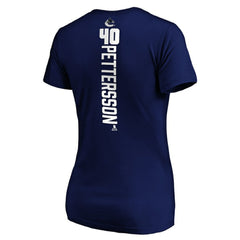 Elias Pettersson Vancouver Canucks Women's Playmaker V-Neck T-Shirt -  NHL T-shirts