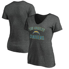 Los Angeles Chargers Women's Victory Arch V-Neck T-Shirt | NFL Discount